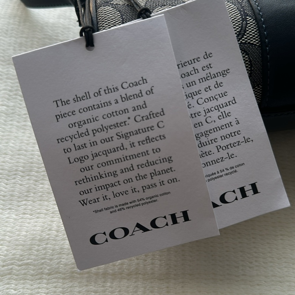 NWT Coach Nolita Barrel Bag In Signature Jacquard - Picture 6 of 11